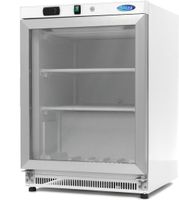 Maxima Vrieskast - 200 L - Wit - met Glazen Deur - 09405007