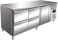 SARO Gekoelde Werkbank met 1 Deur en 2x Sets van 2 Lades Model KYLJA 3140 TN