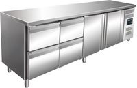 SARO Gekoelde Werkbank met 2 Deuren en 2x Set van 2 Lades Model KYLJA 4140 TN