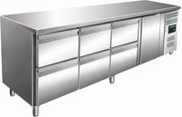 SARO Gekoelde Werkbank met 1 Deur en 3x Set van 2 Lades Model KYLJA 4160 TN