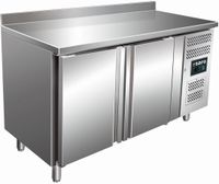 SARO Koelwerkbank met 2 Deuren en Opstaande Rand Model SNACK 2200 TN