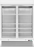 SARO Vrieskast met Ventilator Koeling 2 Glasdeuren Model D 920 Wit - D 920 - WIT