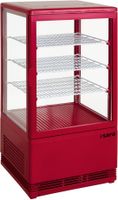 SARO Mini Koelvitrine 70 Liter Model SC 70 Rood - SC 70 ROOD