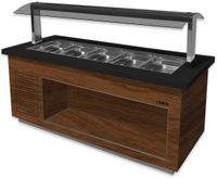 SARO Saladebar Model PREMIUM LINE SB K 230 Okkernoot - PREMIUM LINE- SB-K 230 OKKERNOOT