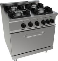 SARO Gasfornuis met Elektrische Oven Model E7/KUPG4LE