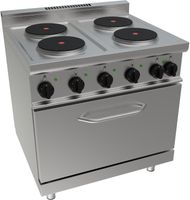 SARO Elektrisch Fornuis met Elektrische Oven Model E7/CUET4LE