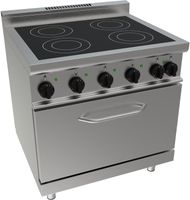 SARO Keramisch Fornuis met Elektrische Oven Tafelmodel E7/CVE4LE