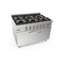 SARO Gasfornuis + Gasoven 6 Pits LQ Model LQ / CUG6FM