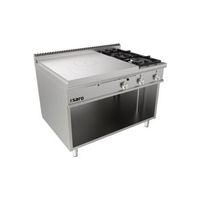 SARO Doorkookplaat Kachel Open Onderbouw + 2 Branders LQ Model LQ / TPG6BA