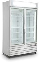 SARO Vrieskast met Ventilator Koeling 2 Glasdeuren Model D 800 Wit - D 800 - WIT