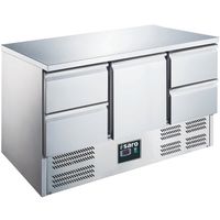 SARO Gekoelde Werkbank met Deur en Lades Model ES 903 S/S TOP 1/4