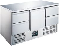 SARO Gekoelde Werkbank met Deur en Lades Model ES 903 S/S TOP 1/4