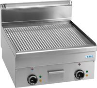 SARO Elektrische Grillplaat Geribbeld Tafelmodel 600x600 Model EFT66R - 504-1115