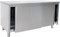 SARO Roestvaststalen Wandkast Schuifdeur 600 mm Diepte 1800 Mm - 600-2020
