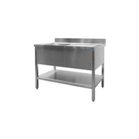 SARO Spoeltafel met 1 Wasbak Links 600 mm Diepte 1400 Mm - 600-2515L