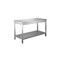 SARO Roestvast Stalen Tafel met Onderblad 700 mm Diepte 1200 Mm - 700-1120