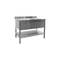 SARO Spoeltafel met 1 Wasbak Rechts 700 mm Diepte 1400 Mm - 700-2515R