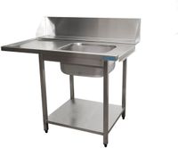 SARO Aanvoertafel voor Vaatwasser Rechts 1 Bak 1200 Mm - 700-3000R