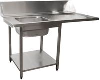 SARO Aanvoertafel voor Vaatwasser Links 1 Bak 1600 Mm - 700-3005L