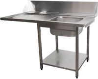 SARO Aanvoertafel voor Vaatwasser Rechts 1 Bak 1600 Mm - 700-3005R