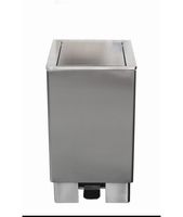 SARO RVS Afvalbak met Hydraulische Klep Modellen JUPITER 90 Ltr