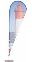 Syna Beach Flag Alu Drop Print ECO 87 X 190 cm - BFAD190G-ECO