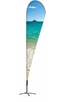 Syna Beach Flag Alu Drop 290 cm Totale Hoogte - BFAD290