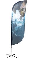 Syna Beach Flag Alu Paddle Print 89 X 345 cm Enkelzijdig - BFAP345G