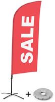 Syna Beach Flag Alu Wind Complete Set Sale Rood Engels Kruisvoet - BFAW310-CB30-WB-I102