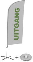 Syna Beach Flag Alu Wind Complete Set Uitgang Grijs Nederlands Kruisvoet - BFAW310-CB30-WB-I105