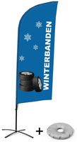 Syna Beach Flag Alu Wind Complete Set Winterbanden Nederlands Kruisvoet - BFAW310-CB30-WB-I110