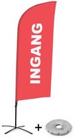 Syna Beach Flag Alu Wind Complete Set Ingang Rood Nederlands Kruisvoet - BFAW310-CB30-WB-I128