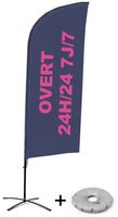 Syna Beach Flag Alu Wind Complete Set Open 24/7 Frans Kruisvoet - BFAW310-CB30-WB-I513