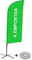 Syna Beach Flag Alu Wind Complete Set Take Away Groen Frans Kruisvoet - BFAW310-CB30-WB-I594