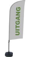 Syna Beach Flag Alu Wind Complete Set Uitgang Grijs Nederlands - BFAW310-WT21-I105