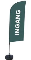Syna Beach Flag Alu Wind Complete Set Ingang Grijs Nederlands ECO Printmateriaal - BFAW310-WT21-I122ECO