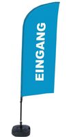 Syna Beach Flag Alu Wind Complete Set Ingang Blauw Duits - BFAW310-WT21-I124