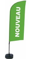 Syna Beach Flag Alu Wind Complete Set Nieuw Groen Frans - BFAW310-WT21-I500