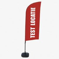 Syna Beach Flag Alu Wind Complete Set Test Locatie Rood Nederlands - BFAW310-WT21-I632