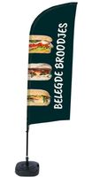 Syna Beach Flag Alu Wind Complete Set Belegde Broodjes Nederlands - BFAW310-WT21-I71