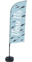 Syna Beach Flag Alu Wind Complete Set Verse Vis Nederlands - BFAW310-WT21-I74