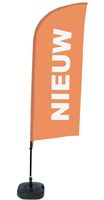 Syna Beach Flag Alu Wind Complete Set Nieuw Oranje Nederlands ECO Printmateriaal - BFAW310-WT21-I94ECO
