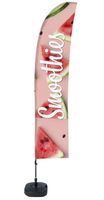 Syna Beach Flag Budget Wind Complete Set Smoothies Watermeloen Spaans - BFBL-WT21-17-I150