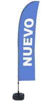 Syna Beach Flag Budget Wind Complete Set Nieuw Blauw Spaans - BFBL-WT21-17-I152