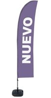 Syna Beach Flag Budget Wind Complete Set Nieuw Paars Spaans - BFBL-WT21-17-I155