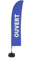 Syna Beach Flag Budget Wind Complete Set Geopend Blauw Frans - BFBL-WT21-17-I490