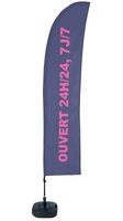 Syna Beach Flag Budget Wind Complete Set Open 24/7 Frans - BFBL-WT21-17-I513