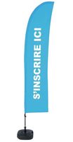 Syna Beach Flag Budget Wind Complete Set hier Aanmelden Blauw Frans ECO Printmateriaal - BFBL-WT21-17-I597ECO