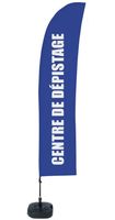 Syna Beach Flag Budget Wind Complete Set Test Lokatie Blauw Frans - BFBL-WT21-17-I637