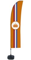 Syna Window Flag Set Single-Sided Oranje Kroon - BFBL-WT21-17-I797